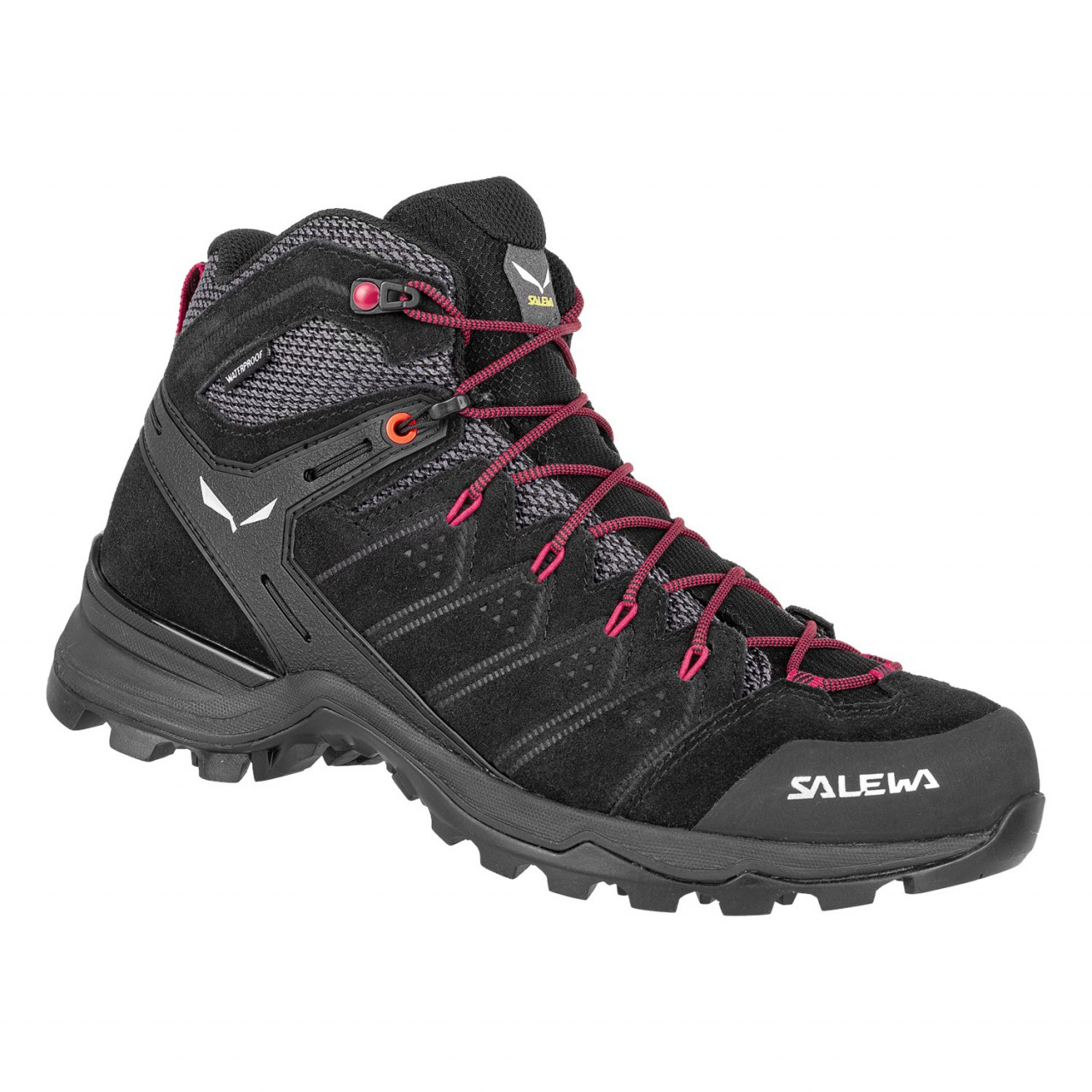 Tênis de caminhada Salewa Alp Mate Mid Waterproof Mulher Pretas/Rosa 982LFBZXM